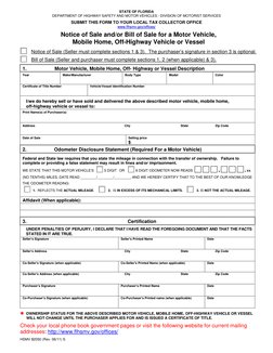 STATE OF FLORIDA 
DEPARTMENT OF HIGHWAY SAFETY AND MOTOR VEHICLES - DIVISION OF MOTORIST SERVICES 
 
SUBMIT THIS FORM TO YOUR