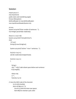 20 Java Programs for ISC Class XII | PDF | Factorization | String ...