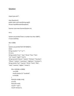 20 Java Programs for ISC Class XII | PDF | Factorization | String ...