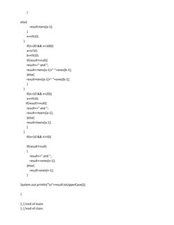 20 Java Programs for ISC Class XII | PDF | Factorization | String ...