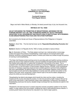 Republic of the Philippines 
CONGRESS OF THE PHILIPPINES  
Metro Manila 
Fourteenth Congress 
Third Regular Session 
 
Begun