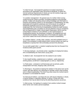 "n) Infant formula - the breastmilk substitute formulated industrially in 
accordance with applicable Codex Alimentarius stan