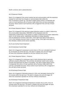 Reefer Container Alarm Codes Overview | PDF | Thermostat | Analog To ...