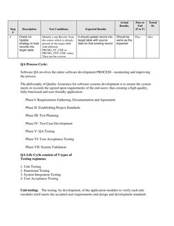 Unit Test Cases Documentation Template | PDF | Quality Assurance ...