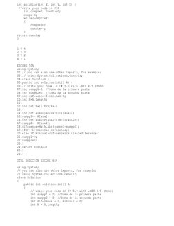 Codility C# Test Solutions and Scores | PDF | C Sharp (Programming ...