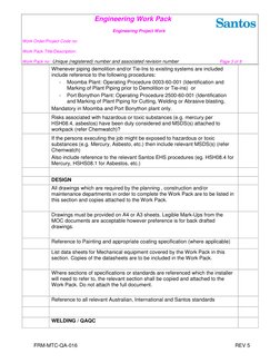 Engineering Work Package Template.pdf Engineering Work Pack Overview | PDF | Specification (Technical ...