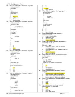 CDac CCAT Question Paper | PDF | Algorithms | Object Oriented Programming