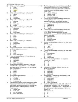 CDac CCAT Question Paper | PDF | Algorithms | Object Oriented Programming