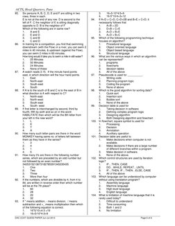CDac CCAT Question Paper | PDF | Algorithms | Object Oriented Programming