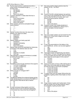 CDac CCAT Question Paper | PDF | Algorithms | Object Oriented Programming