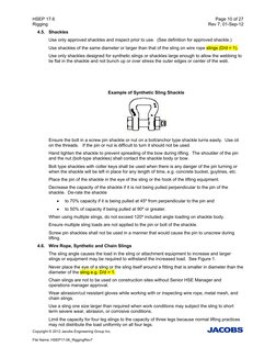 HSEP 17.6    
Page 10 of 27 
Rigging 
Rev 7, 01-Sep-12 
Copyright © 2012 Jacobs Engineering Group Inc. 
 
 
File Name: HSEP17