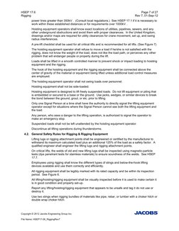 HSEP 17.6    
Page 7 of 27 
Rigging 
Rev 7, 01-Sep-12 
Copyright © 2012 Jacobs Engineering Group Inc. 
 
 
File Name: HSEP17-