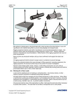 HSEP 17.6    
Page 8 of 27 
Rigging 
Rev 7, 01-Sep-12 
Copyright © 2012 Jacobs Engineering Group Inc. 
 
 
File Name: HSEP17-