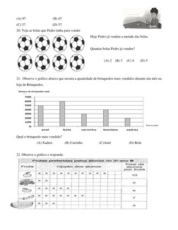 (A) 97                               (B) 47 
(C) 37                               (D) 57 
20. Veja as bolas que Pedro tinha p