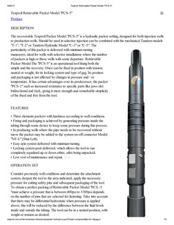 8/26/13
Texproil Retrievable Packer Model "PCS-5"
texproil.com.ar/herramientas-hidraulicas/packer-hidraulico-pcs5?tmpl=compon