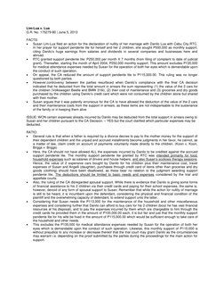 Lim-Lua v. Lua 
G.R. No. 175279-80 | June 5, 2013 
 
FACTS: 
 
Susan Lim-Lua filed an action for the declaration of nullity
