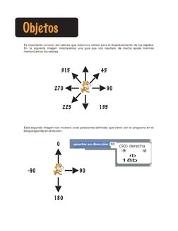 Es importante conocer los valores que debemos utilizar para el desplazamiento de los objetos. 
En la siguiente imagen m