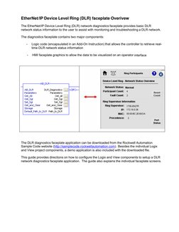 Device Level Ring Diagnostics Faceplate User Guide | PDF | Ethernet ...