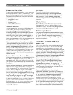 10 • SCIENCE GRADE 2
CURRICULUM ORGANIZERS
A curriculum organizer consists of a set of prescribed 
learning outcomes that sha