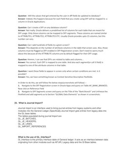 Question : Will the values that get entered by the user in dff fields be updated to database? 
Answer: Indeed, this happens b