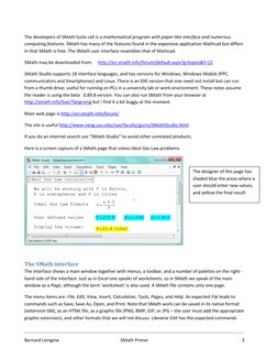 SMath Suite: User Guide and Features | PDF | Matrix (Mathematics ...