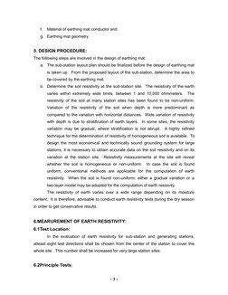 HV Substation Earthing Mat Design Guide | PDF | Electrical Resistivity ...