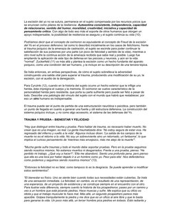 La escisión del yo no se sutura, permanece en el sujeto compensada por los recursos yoicos que 
se enuncian como pilares de l