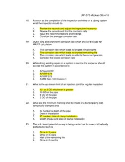API 570 Inspector Exam Preparation Guide | PDF | Pipe (Fluid Conveyance ...