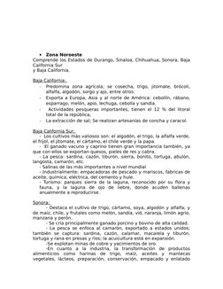 Zonas Geoeconómicas de México | PDF | Agricultura | México