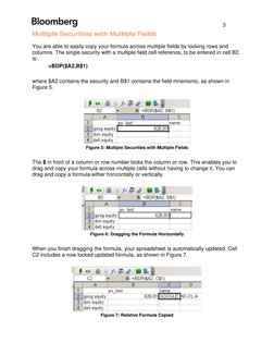 Bloomberg API Manual | PDF | Parameter (Computer Programming) | Spreadsheet