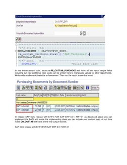 Enhance ME2N Report Output in SAP | PDF | Scope (Computer Science ...