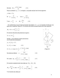 6 
 


0



1

Se tiene:   
12
tan
3

b
b
C
b
a
M

                   
Para la condición 





0
, el án