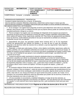 Planeación Matemáticas Primer Grado | PDF | Salón de clases | Evaluación