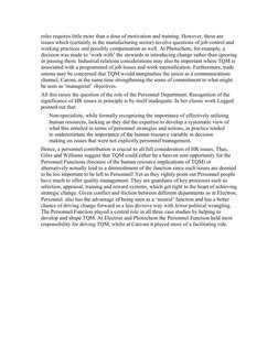 roles requires little more than a dose of motivation and training. However, these are 
issues which (certainly in the manufac