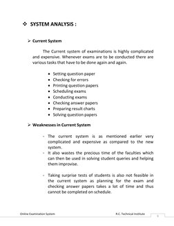 Online Examination System                                                                                      R.C. Technical