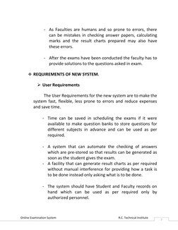 Online Examination System                                                                                      R.C. Technical