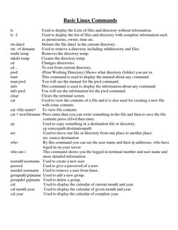 Essential Basic Linux Commands Guide | PDF | Directory (Computing ...