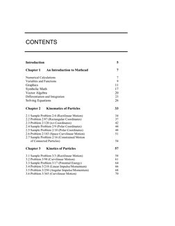 CONTENTS 
 
 
 
 
Introduction 
5 
 
Chapter 1 
An Introduction to Mathcad 
7 
 
 
 
Numerical Calculations 
7 
 
Varia