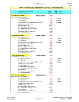 API 650 Storage Tank
9/26/2014
Rev: 0
125.30
38.2
meters
46.00
14.0
meters
TANK 11-T-503A SHELL PLATE DESIGN CALCULATION by O