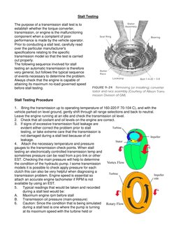 Motor Stall Testing Automatic Transmission Stall Test Guide | PDF | Transmission (Mechanics ...