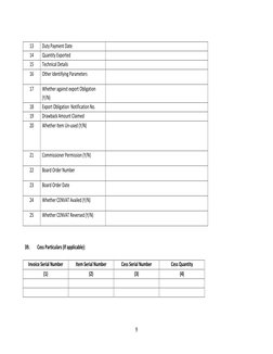 Export Declaration Form Template | PDF | Invoice | Cargo