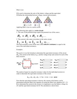 Series and Parallel Circuits Lesson Plan | PDF | Series And Parallel ...