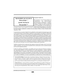 Oportunidades que presenta la biotecnología
1
*José Luis Sollero Rebolledo. Investigador Titular “B” del Instituto de Ingenie