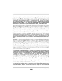 4
Agenda Nacional de Bioseguridad
Las primeras empresas de la biotecnología moderna surgen principalmente en Estados Unidos a