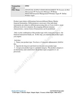 Shanker1812@gmail.com                                                                            SAP-FI-FSCM Specialist