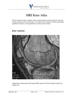 Mri Knee Ordering Guide.pdf MRI Knee Anatomy Atlas | PDF | Knee | Lower Limb Anatomy