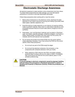Manual 82046 
2301A LSSC with Dual Dynamics 
 
 
 
Woodward 
iii 
Electrostatic Discharge Awareness 
 
All electronic equipme