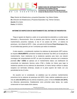 DIRECCION DE INFRAESTRUCTURA Y 
PROYECTOS ESPECIALES 
Coord