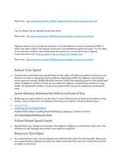 Read more : http://www.ehow.com/list_7255367_safety-checklist-road-construction-sites.html  (http://www.ehow.com/list_725