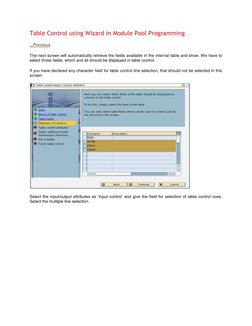 Table Control Wizard in ABAP Module Pool | PDF | Sql | Databases